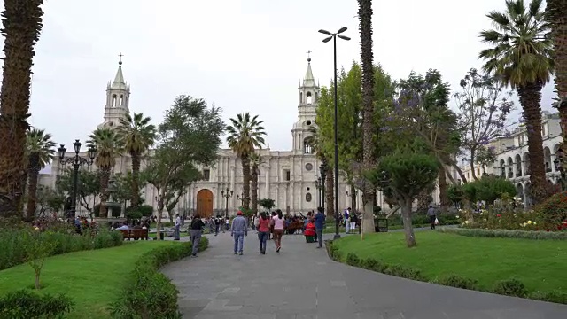 秘鲁阿雷基帕市中心视频下载