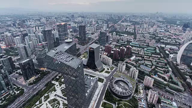 T/L WS HA ZI高架北京天际线视频素材