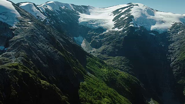 智利山顶上有冰川视频素材