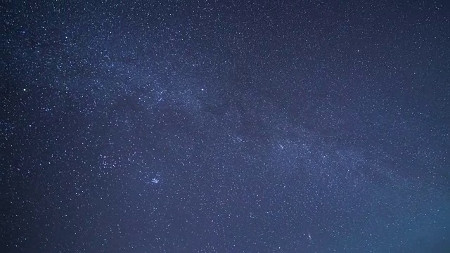 冬季夜晚的银河和星迹视频素材