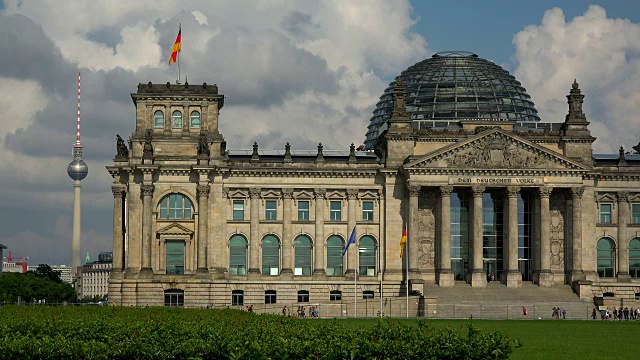 德国柏林国会大厦视频素材