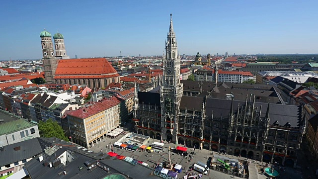 Marienplatz在慕尼黑视频素材