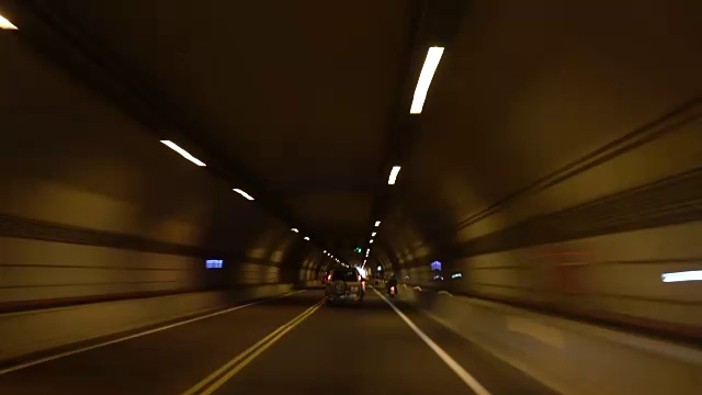 隧道驱动器在延时视频素材