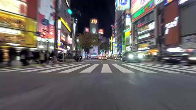 在涩谷市区开车视频素材