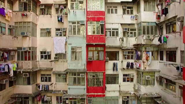 香港的公寓视频素材