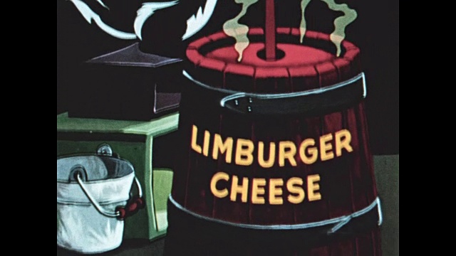 臭鼬用一个晾衣夹在鼻子上做臭烘烘的林堡奶酪视频下载