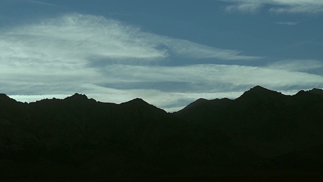 内华达山脉的黄昏视频素材