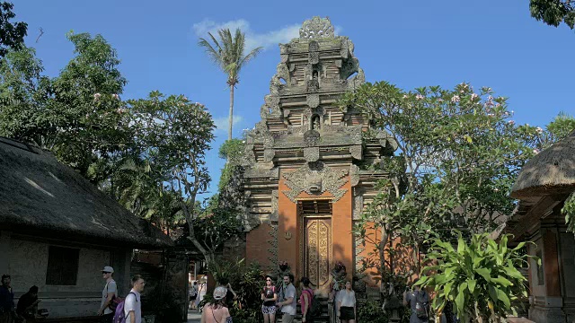 乌布皇宫,印尼巴厘岛乌布,视频下载
