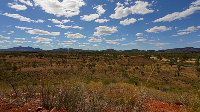 澳大利亚北部云景沙漠景观视频素材