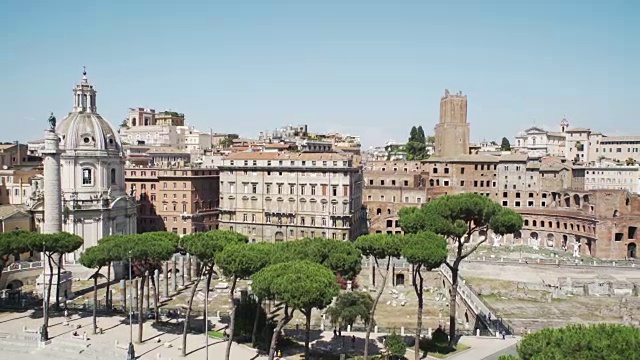 罗马古城。全景视频下载