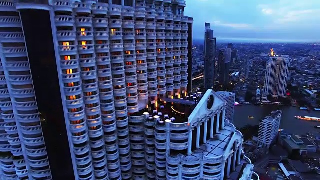 摩天大楼，曼谷，泰国，无人机视频下载
