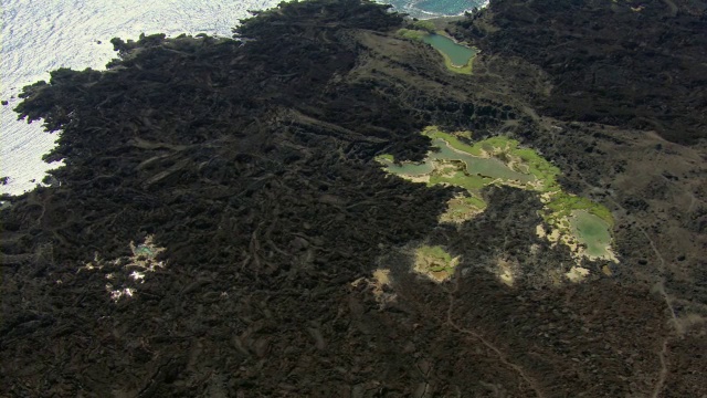 夏威夷毛伊岛Ahihi-Kinau自然保护区的潮汐池塘。视频素材