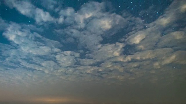 云景与星夜，时光流逝视频素材