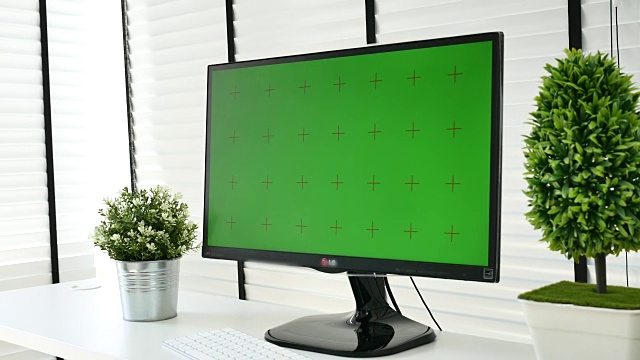 显示器绿色屏幕显示您的信息BS ID DE，色度键视频下载