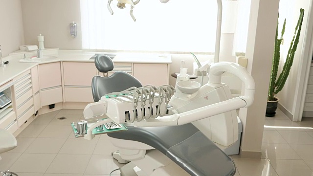 现代牙医室视频素材