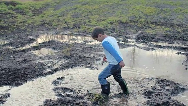 泥泞的水坑视频下载