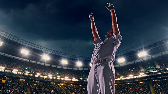 棒球表达积极的情绪视频素材