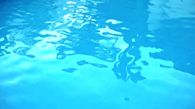 游泳池焦散反射视频素材