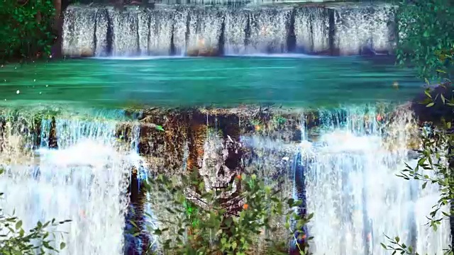 大瀑布的景色视频下载