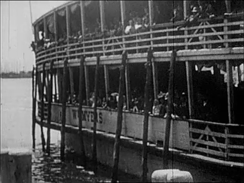 1900年移民抵达埃利斯岛视频下载