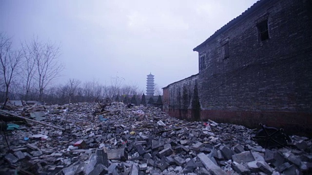 中国福州—2017年2月29日:文昌里是福州市的旧城区，正在进行改造。视频下载