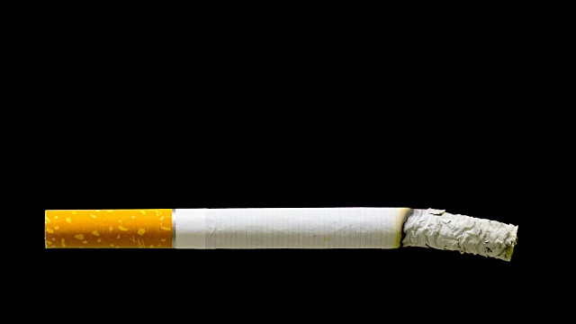 香烟燃烧-停止吸烟视频素材