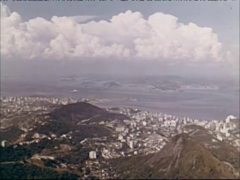 1955 年里约热内卢的空中 PAN视频素材