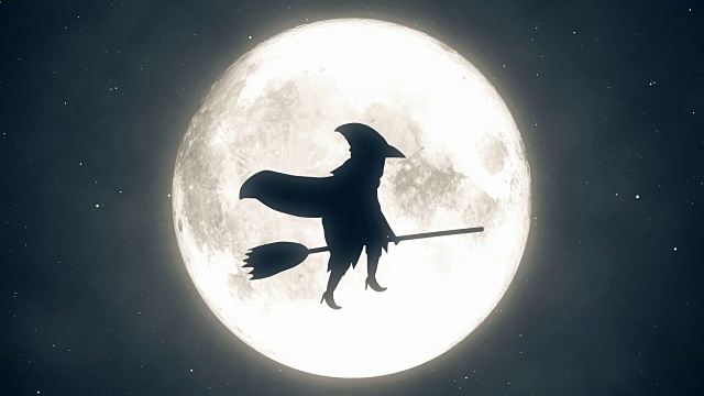 4K万圣节女巫动画|可循环视频下载