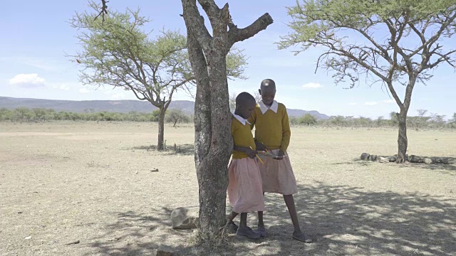 学校Chrildren。肯尼亚。非洲。视频素材