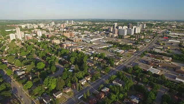 4K加拿大空中:滑铁卢城市景观视频素材