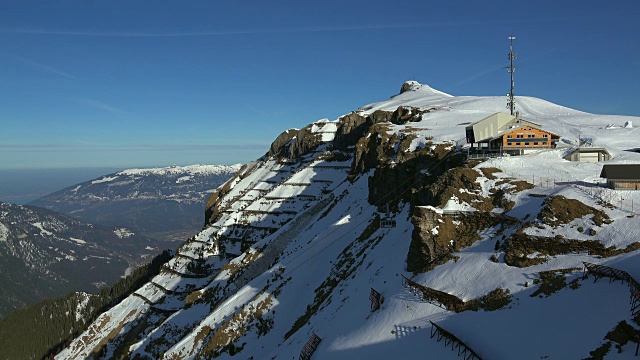 Wengen-Männlichen缆车，Grindelwald, Bernese Oberland，伯尔尼州，瑞士视频素材