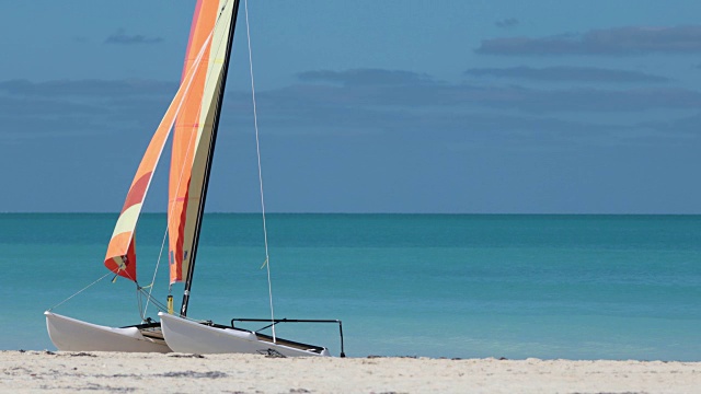 田园般的热带沙滩，卡约可可，古巴视频下载
