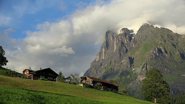 Wetterhorn, Grindelwald, Bernese Oberland，伯尔尼州，瑞士视频下载