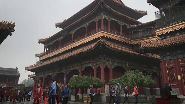 喇嘛庙，北京，中国视频素材