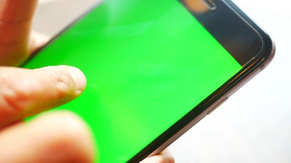 使用绿色屏幕的智能手机视频下载