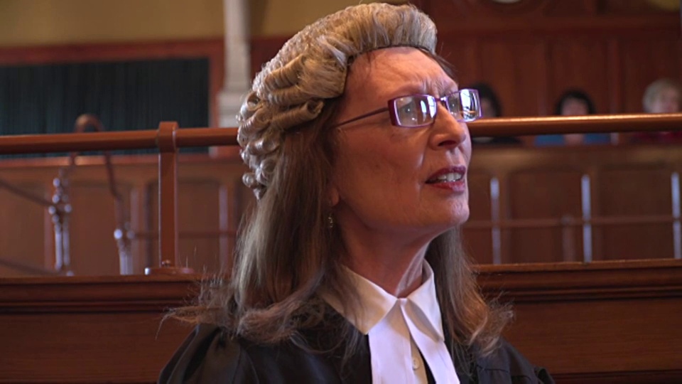 4K:法庭-女律师/大律师询问证人视频下载