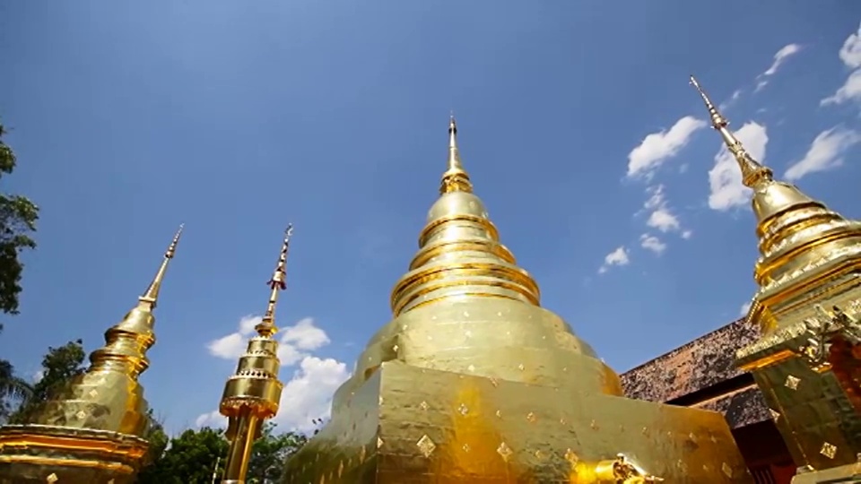 泰国清迈的Phra Singh寺庙视频下载