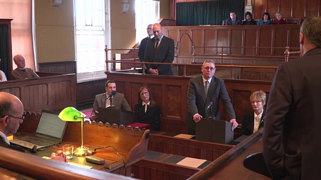 4K:法庭聆讯-律师向证人提问视频下载