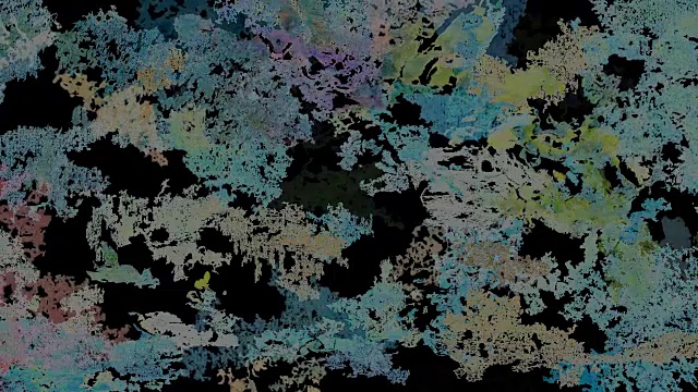 “宇宙与冷漠”系列油画SEVEN TWENTY -黑色背景-粉彩(过渡)视频下载