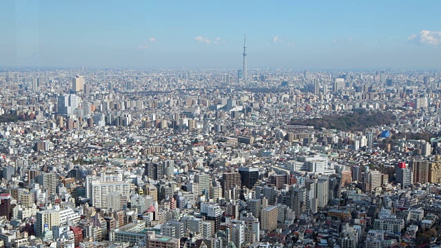 东京天空树和东京建筑视频素材