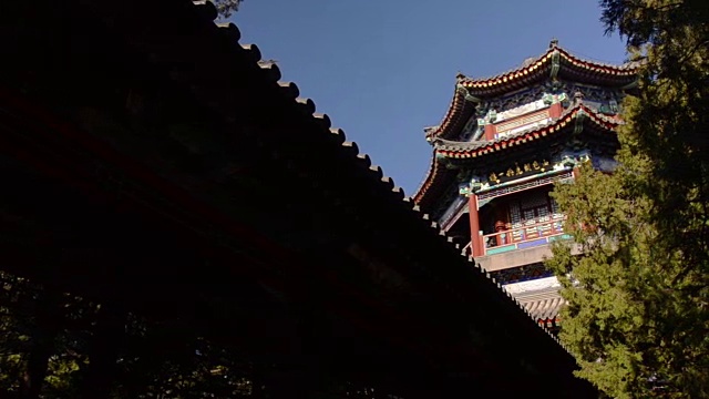 北京颐和园佛香塔视频素材