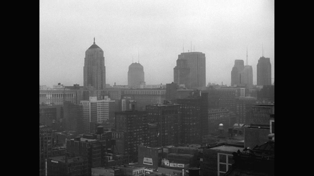 WS View Chicago skyline /芝加哥，伊利诺伊州，美国视频下载