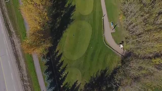 高尔夫球场的片段视频素材