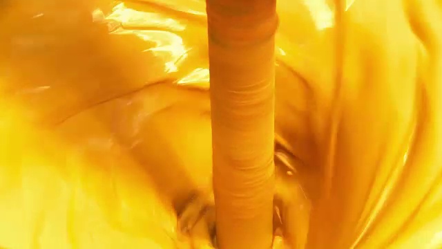 黄色油漆混合视频素材