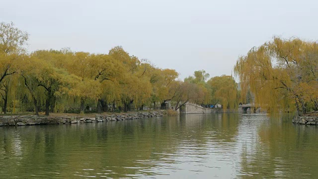 中国北京，颐和园西湖视频下载