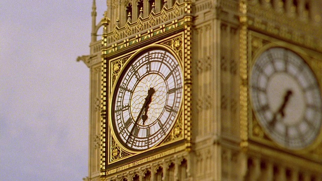 近距离聚焦大本钟钟楼/伦敦视频下载
