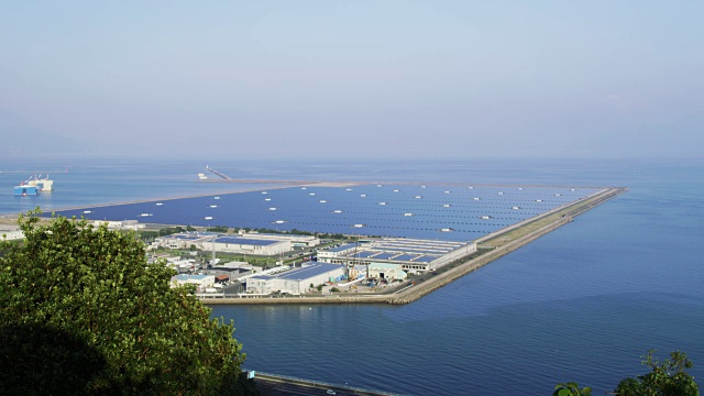 鹿儿岛Nanatsujima太阳能发电厂/鹿儿岛，日本视频下载