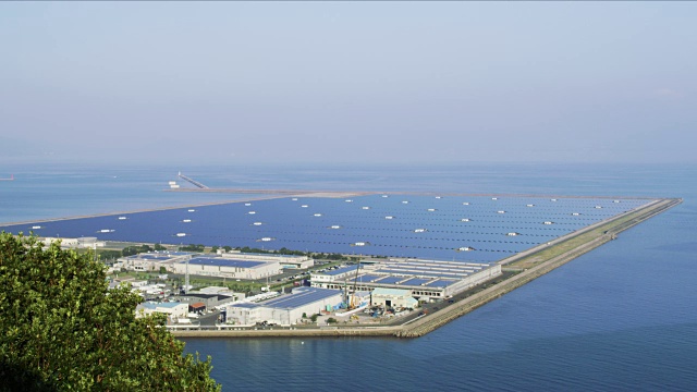 LS鹿儿岛Nanatsujima太阳能发电厂/鹿儿岛，日本视频下载