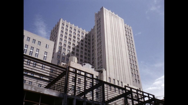 摩天大楼低角度视图/休斯顿，德克萨斯州，美国视频素材