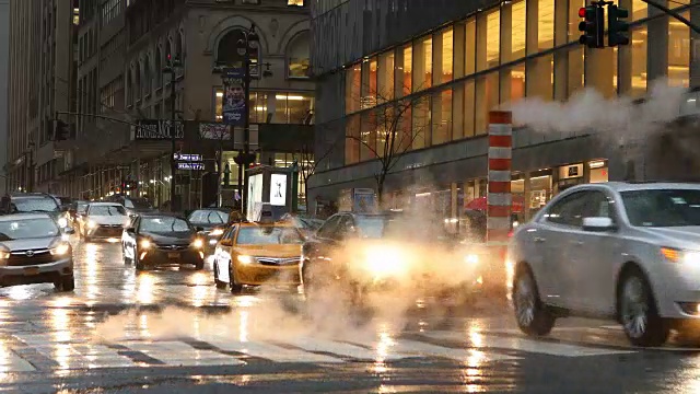 纽约市下雨的街道视频下载